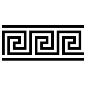 Greek Key pattern used as frame ornament