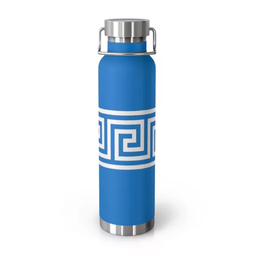 Greek Pattern | Copper Vacuum Insulated Bottle, 22oz