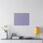 Japanese Wooden Planks Purple Pattern | Matte Canvas, Stretched, 0.75"