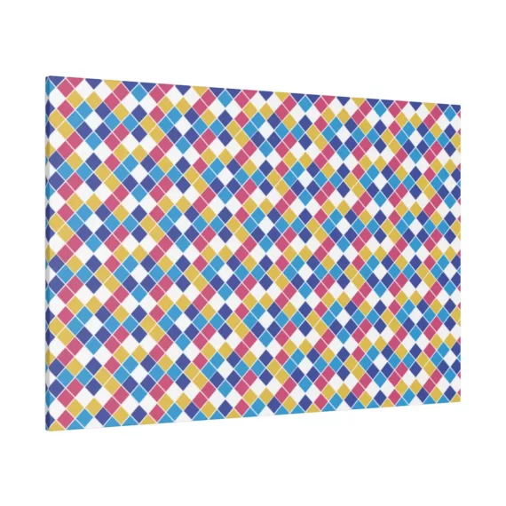 Taiwanese Bathroom Pattern | Matte Canvas, Stretched, 0.75"