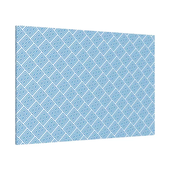Blue Meander Pattern | Matte Canvas, Stretched, 0.75"