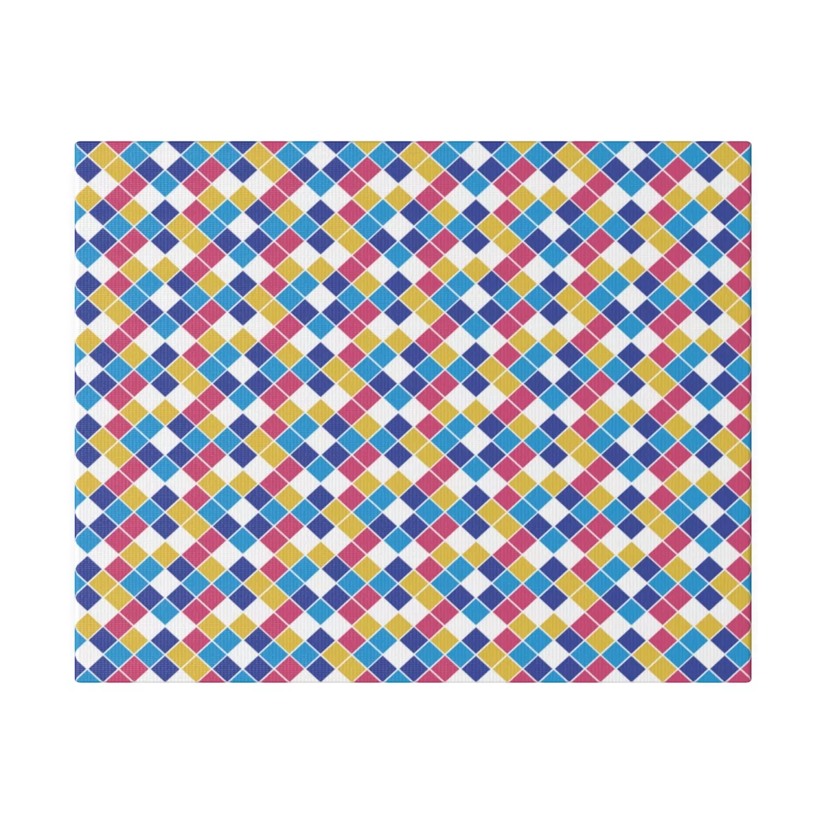 Taiwanese Bathroom Pattern | Matte Canvas, Stretched, 0.75"