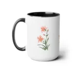 Taiwanese v1888 Flower | Two-Tone Coffee Mug, 15oz