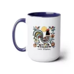 Taiwanese v2888 Morning Rooster | Two-Tone Coffee Mug, 15oz