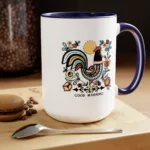Taiwanese v2888 Morning Rooster | Two-Tone Coffee Mug, 15oz
