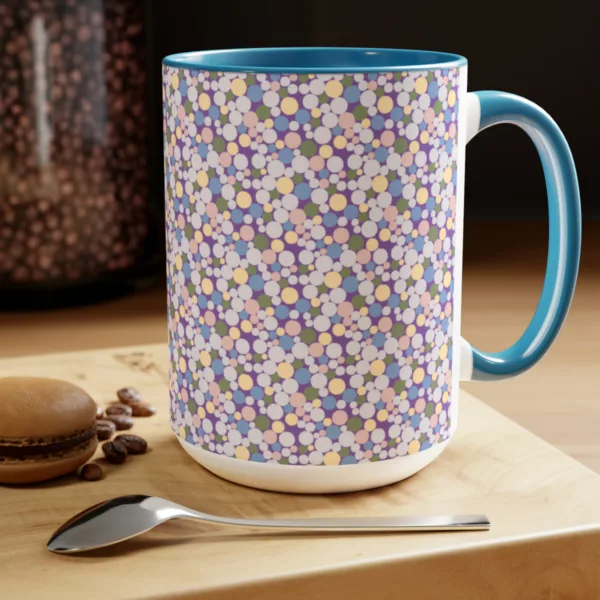 Taiwanese v88 Bathroom Pebbles  | Two-Tone Coffee Mug, 15oz