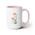 Taiwanese v1888 Flower | Two-Tone Coffee Mug, 15oz