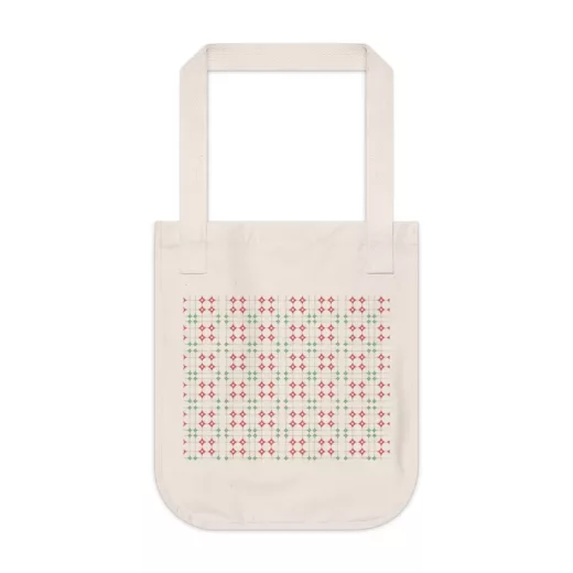 Taiwanese v86 Tiles Pattern | Organic Canvas Tote Bag