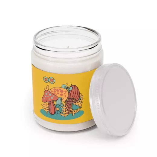 Taiwanese v3888 Cute Mushrooms | Scented Candle, 9oz