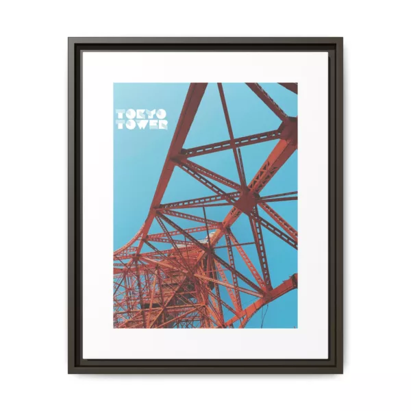 Tokyo Tower, Matte Canvas, Framed