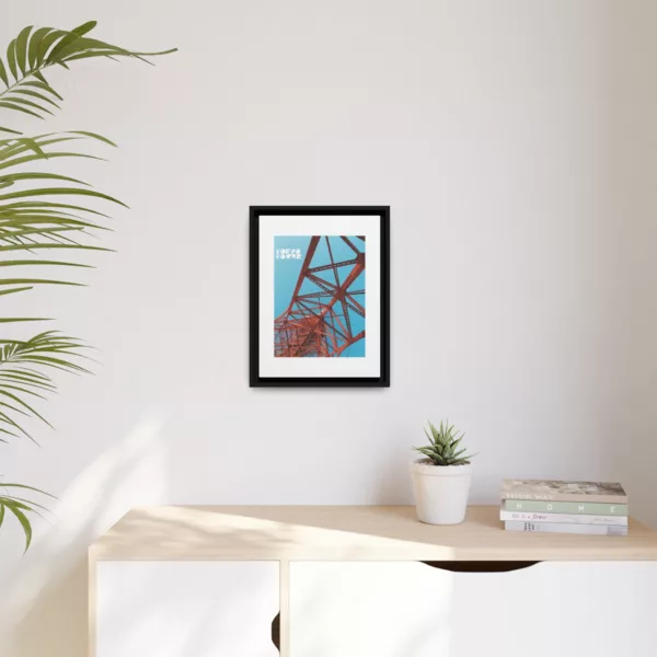 Tokyo Tower, Matte Canvas, Framed