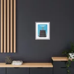 Sensō-ji Five-Storied Pagoda, Matte Canvas, Framed