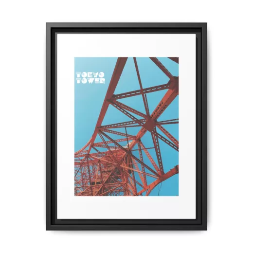 Tokyo Tower, Matte Canvas, Framed