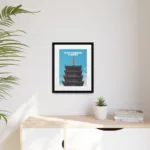 Sensō-ji Five-Storied Pagoda, Matte Canvas, Framed