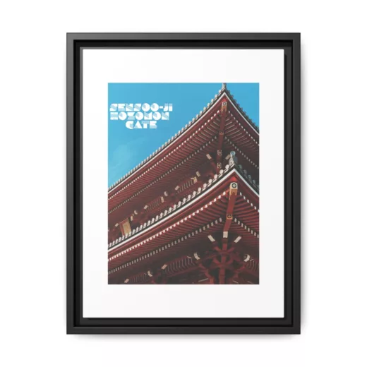 Sensō-ji Hozomon Gate, Matte Canvas, Framed