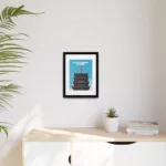 Sensō-ji Five-Storied Pagoda, Matte Canvas, Framed
