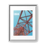 Tokyo Tower, Matte Canvas, Framed