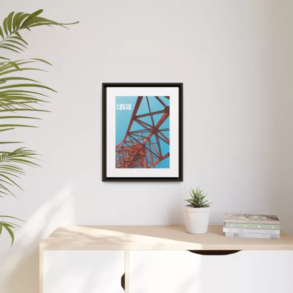 Tokyo Tower, Matte Canvas, Framed