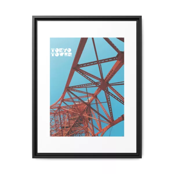 Tokyo Tower, Matte Canvas, Framed