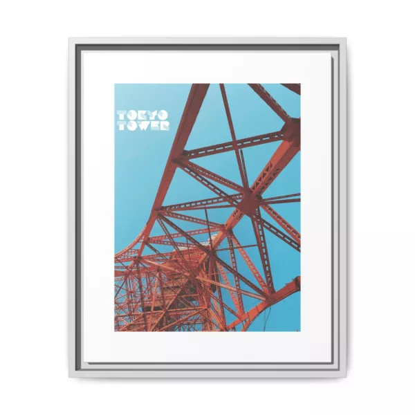 Tokyo Tower, Matte Canvas, Framed
